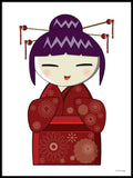 Poster: Kokeshi Dolls #12, av PIEL Design