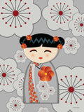 Poster: Kokeshi Dolls #16, av PIEL Design