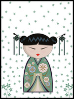Poster: Kokeshi Dolls #23, av PIEL Design