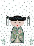 Poster: Kokeshi Dolls #23, av PIEL Design