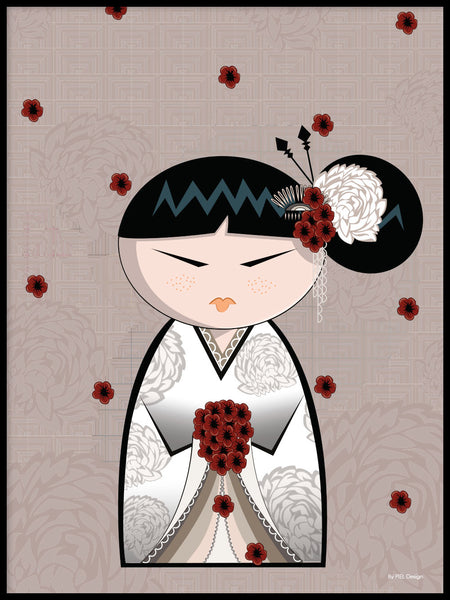 Poster: Kokeshi Dolls #30, av PIEL Design