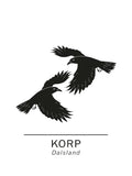 Poster: Korp dalslands landskapsdjur, av Paperago
