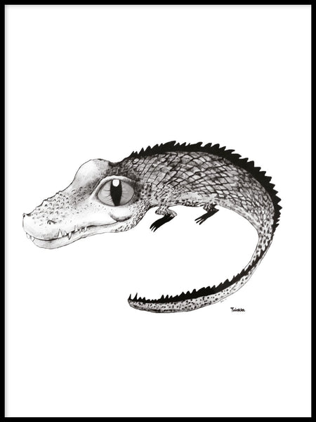 Poster: Krokodil, av Tvinkla