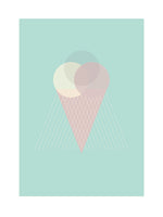 Poster: Lilly´s icecream, mint, av Utgångna produkter
