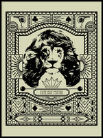 Poster: Lion Hair Grey, av Grafiska huset