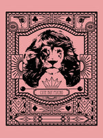 Poster: Lion Hair Pink, av Grafiska huset