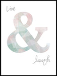 Poster: Live & Laugh, av ANNABOYE