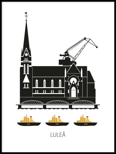 Poster: Luleå, av Forma Nova