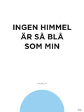 Poster: Malmö FF Ingen himmel är så blå som min, av Tim Hansson