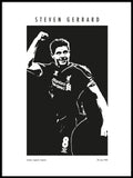 Poster: Memorable players Gerrard, av Tim Hansson