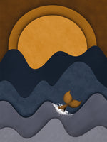 Poster: Mermaid sunset, av EMELIEmaria
