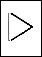 Poster: Minimalistisk trekant, av Utgångna produkter