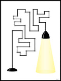 Poster: Modern lampa, av Caro-lines