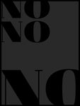 Poster: No, av Anna Mendivil / Gypsysoul