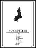 Poster: Norrbotten, av Caro-lines