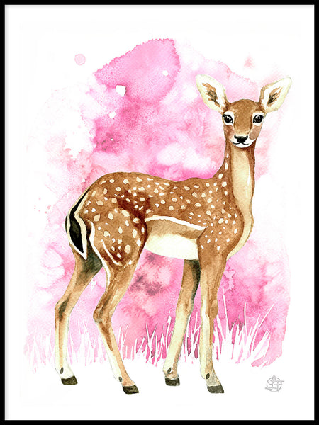 Poster: Oh my deer, av Linda Forsberg
