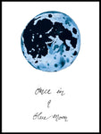 Poster: Once in a blue moon, av Utgångna produkter
