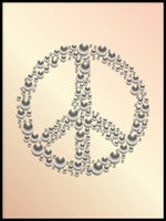 Poster: Peace, aprikos, av GaboDesign