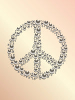 Poster: Peace, aprikos, av GaboDesign