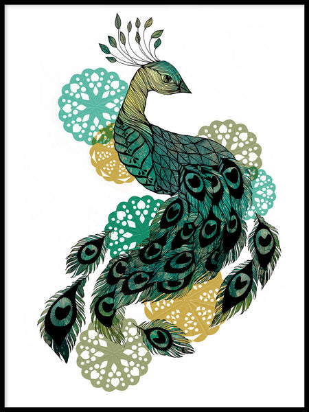 Poster: Peacock, av Sofie Rolfsdotter