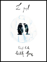 Poster: Penguin Love, av Utgångna produkter