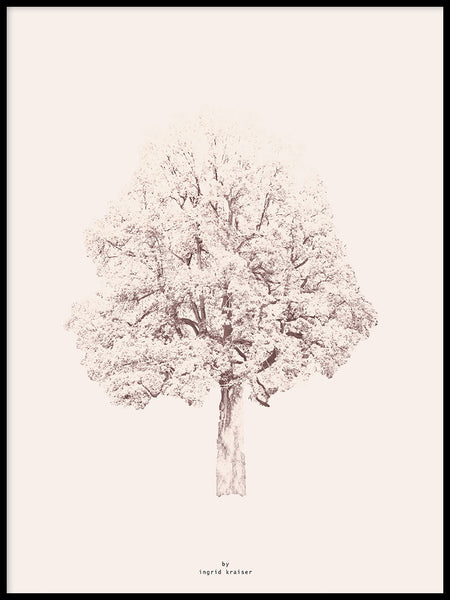 Poster: Pink Tree, av Utgångna produkter