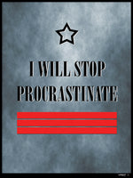 Poster: Procrastinate - rebell-style, av Caro-lines