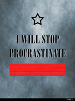 Poster: Procrastinate - rebell-style, av Caro-lines