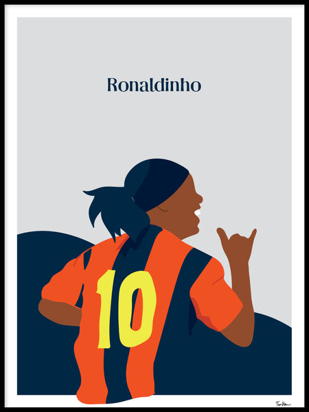 Poster: Ronaldinho, av Tim Hansson