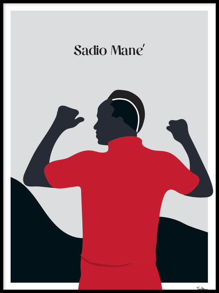 Poster: Sadio Mane, av Tim Hansson