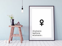 Poster: Sisters before misters, av Anna Mendivil / Gypsysoul