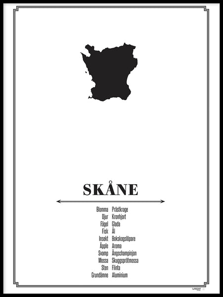 Poster: Skåne, av Caro-lines