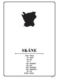 Poster: Skåne, av Caro-lines