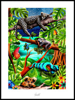 Poster: Sleep Tight - Jungle, av Ekkoform illustrations