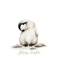 Poster: Sleep Tight - Pingvin, av Ekkoform illustrations