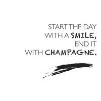 Poster: Smile and champagne, av Utgångna produkter