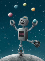 Poster: Space Fun, av Ekkoform illustrations