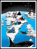 Poster: Spitsbergen, av Ekkoform illustrations