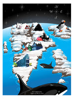Poster: Spitsbergen, av Ekkoform illustrations