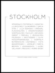 Poster: Stockholm, av Lucky Me Studios
