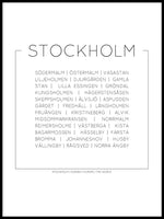 Poster: Stockholm, av Lucky Me Studios