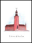 Poster: Stockholm - City Hall, av Forma Nova