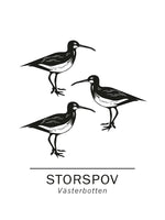 Poster: Storspov västerbottens landskapsdjur, av Paperago