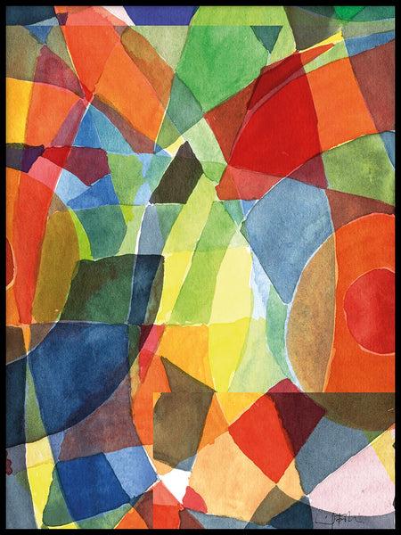 Poster: Triptych Color Collage part 1, av Utgångna produkter