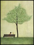 Poster: Under körsbärsträdet, Sommar, av Majali Design & Illustration