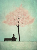 Poster: Under körsbärsträdet, Vår, av Majali Design & Illustration