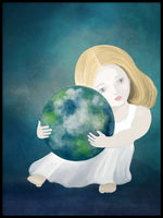 Poster: Vår planet, av Lindblom of Sweden
