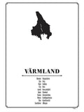 Poster: Värmland, av Caro-lines