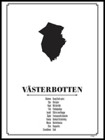 Poster: Västerbotten, av Caro-lines
