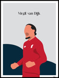 Poster: Virgil van Dijk, av Tim Hansson